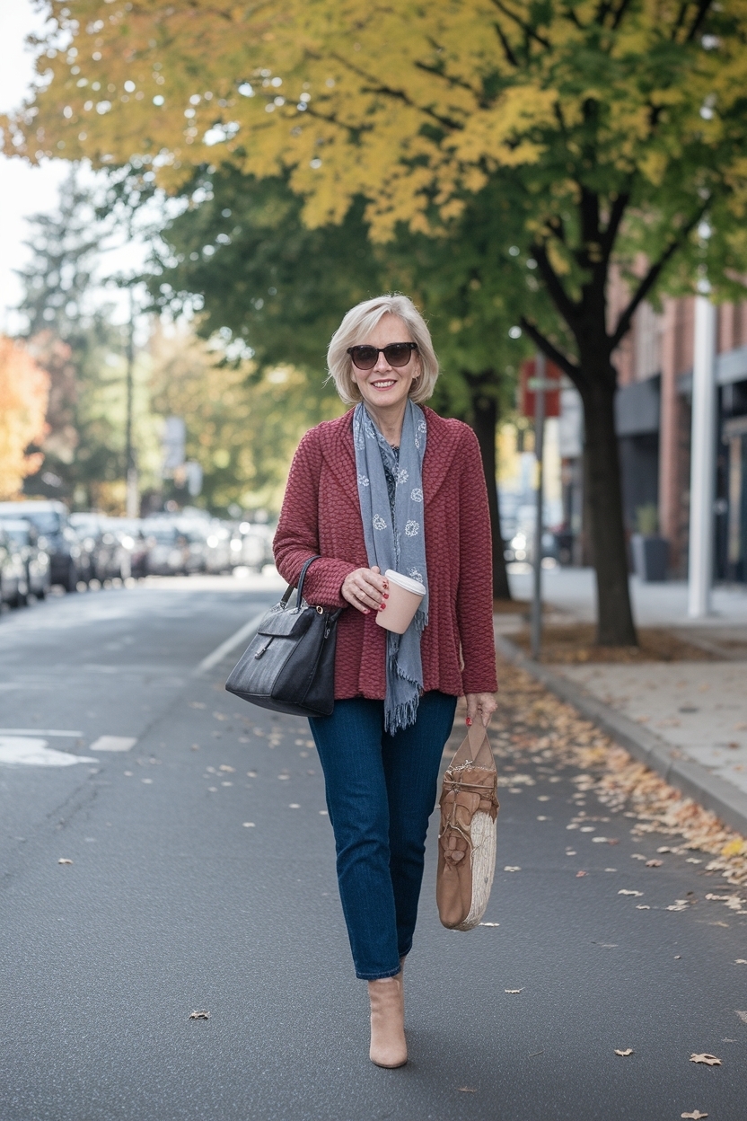 Fall Outfits for Women Over 50 Casual Vibes to Try outfit idea