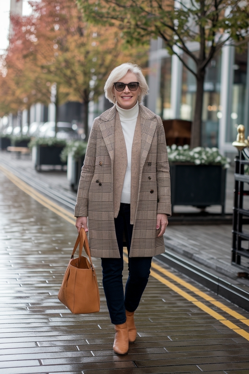 Fall Outfits for Women Over 60 Casual Winter Layers outfit idea