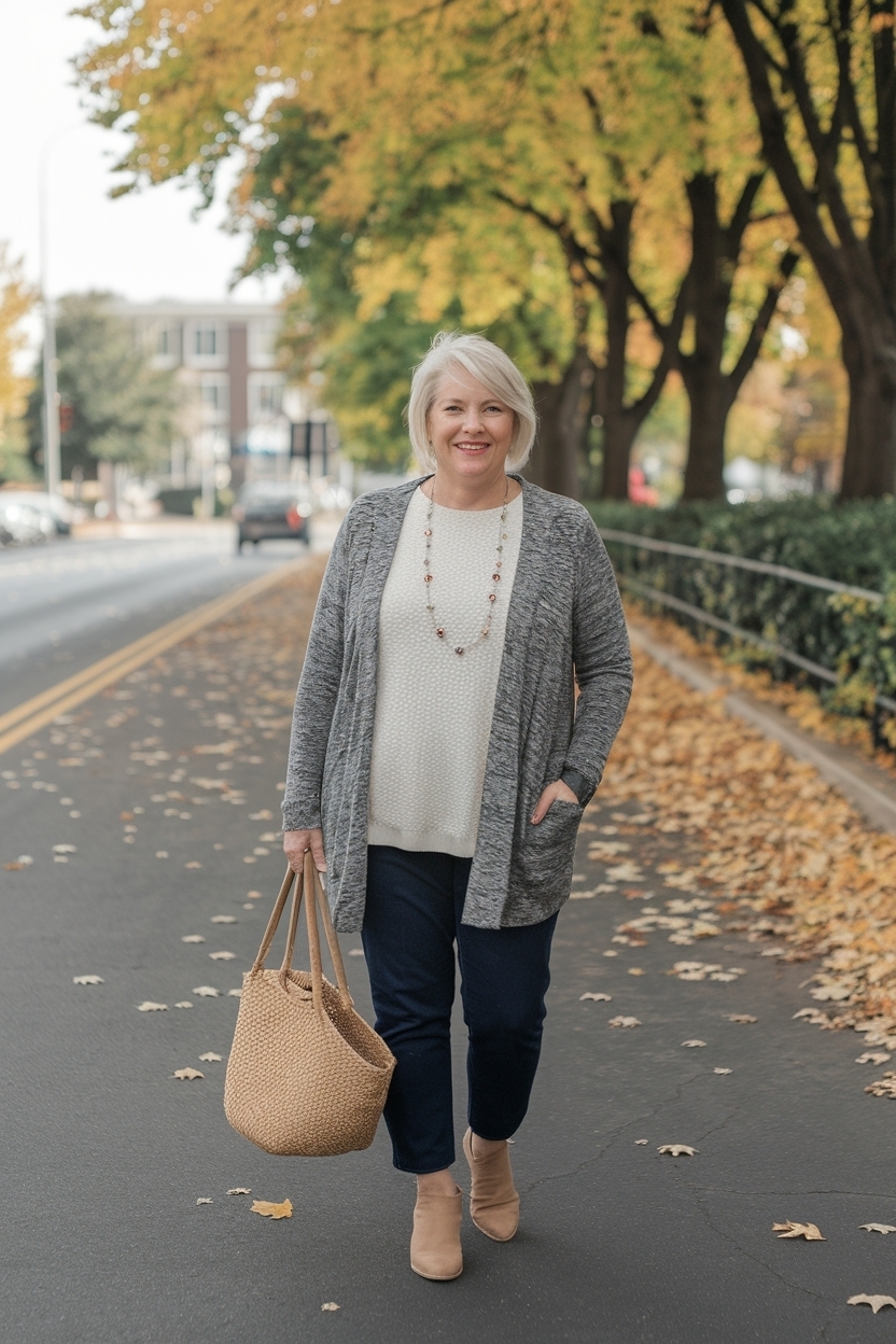 Fall Outfits Women Over 60 Casual Plus Size Options outfit idea