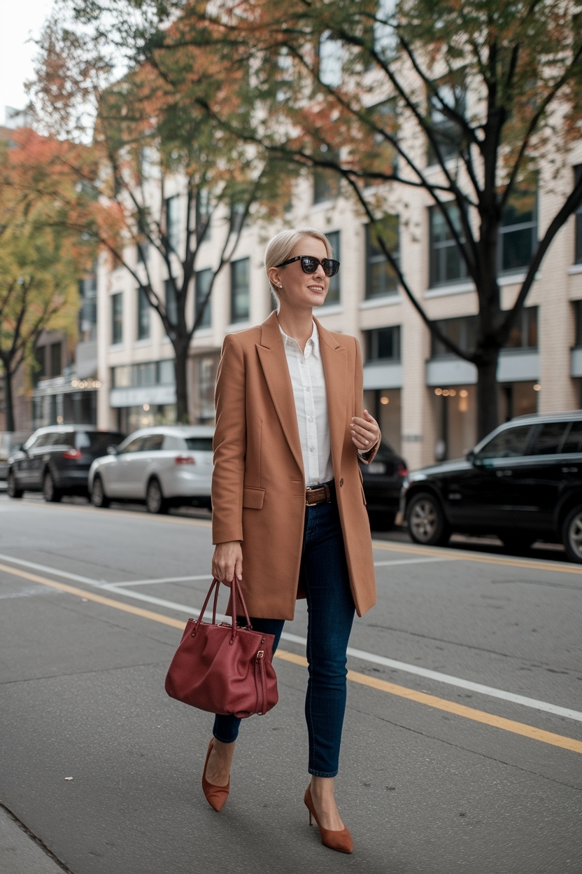 Comfortable Fall Outfits Work Business Casual for All-Day Wear outfit idea