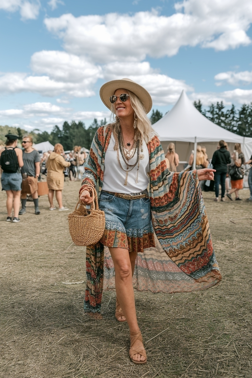 Festival Outfit for Women Over 40: Playful Trends outfit idea