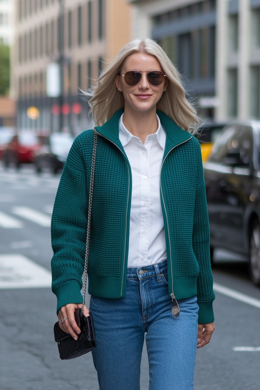 Full Zip Cardigan Outfit Women: Comfort Meets Style outfit idea