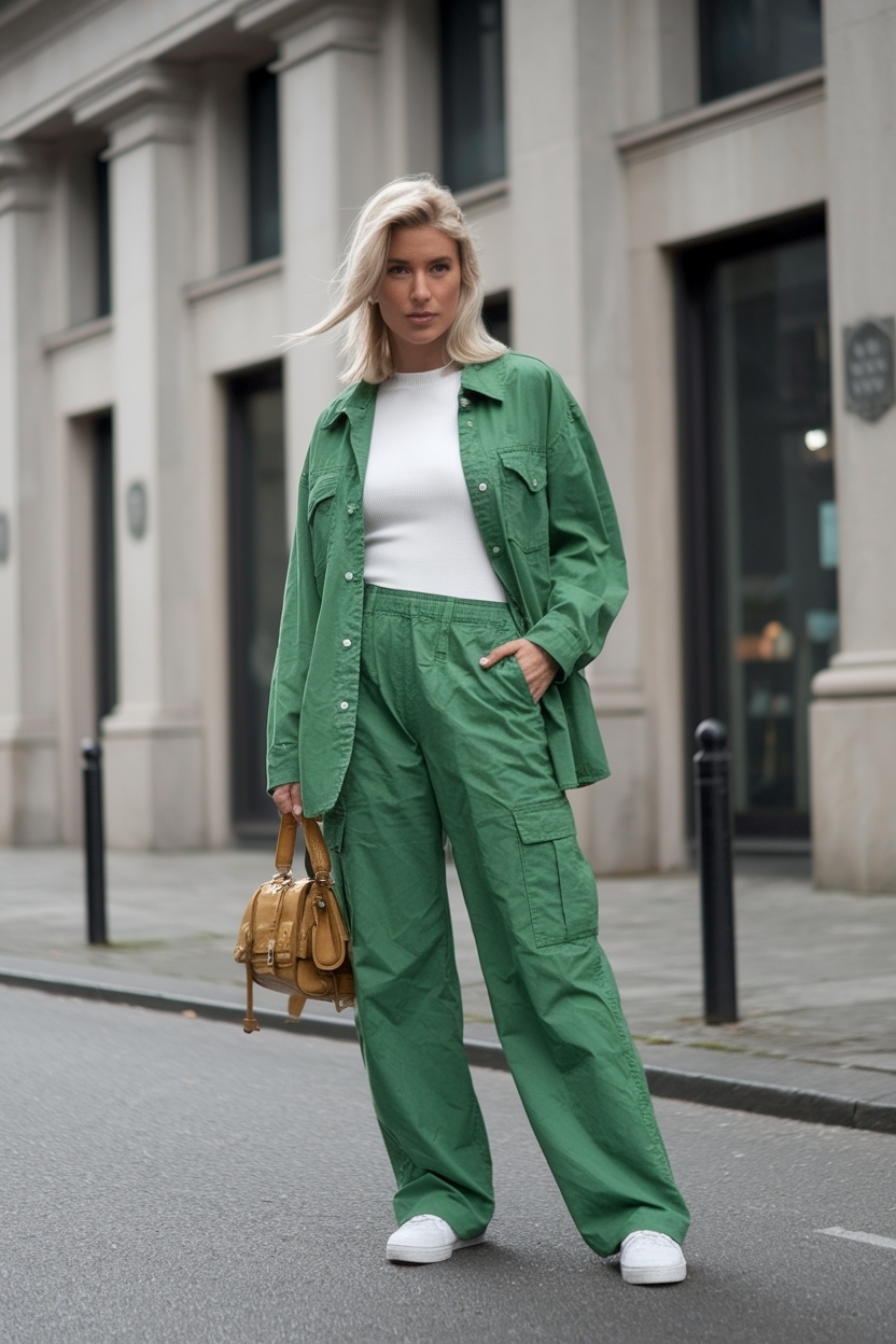 Green Cargo Pants Outfit Women: Chic Options to Try outfit idea