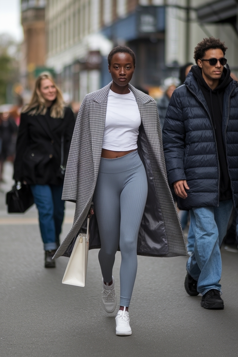 Grey Leggings Outfit Black Women: Comfort Meets Style outfit idea