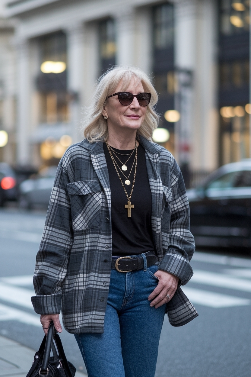 Grunge Outfits Women Over 50: Embrace the Edgy Look outfit idea