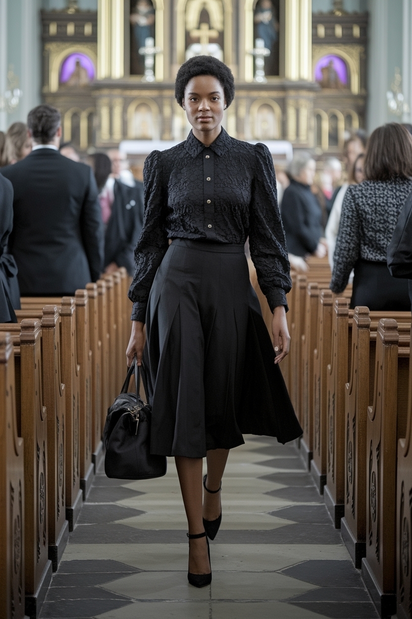 Heels Outfit Black Women Church: Elevate Your Church Look outfit idea