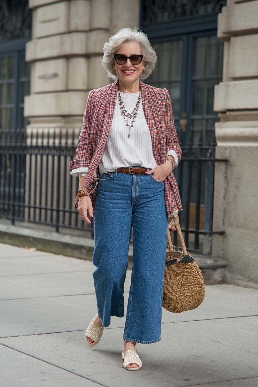 Jeans Outfit for Women Over 60: Timeless Fashion outfit idea