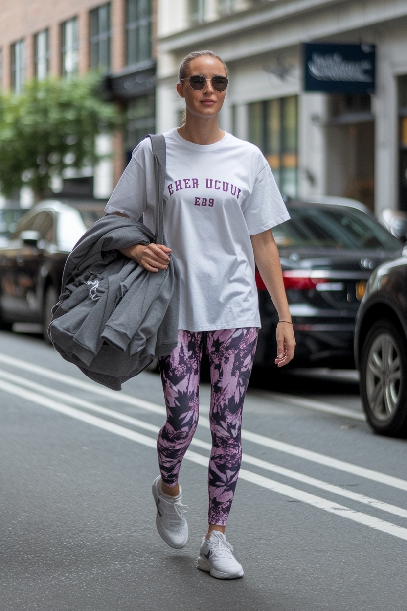 Stylish Leggings and T Shirt Outfit for Every Occasion outfit idea