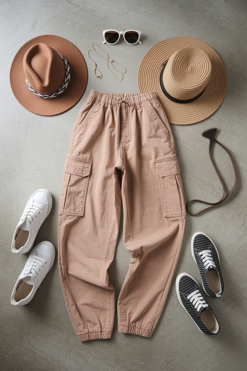 Light Brown Cargo Pants Outfit: Earthy Vibes for Men outfit idea