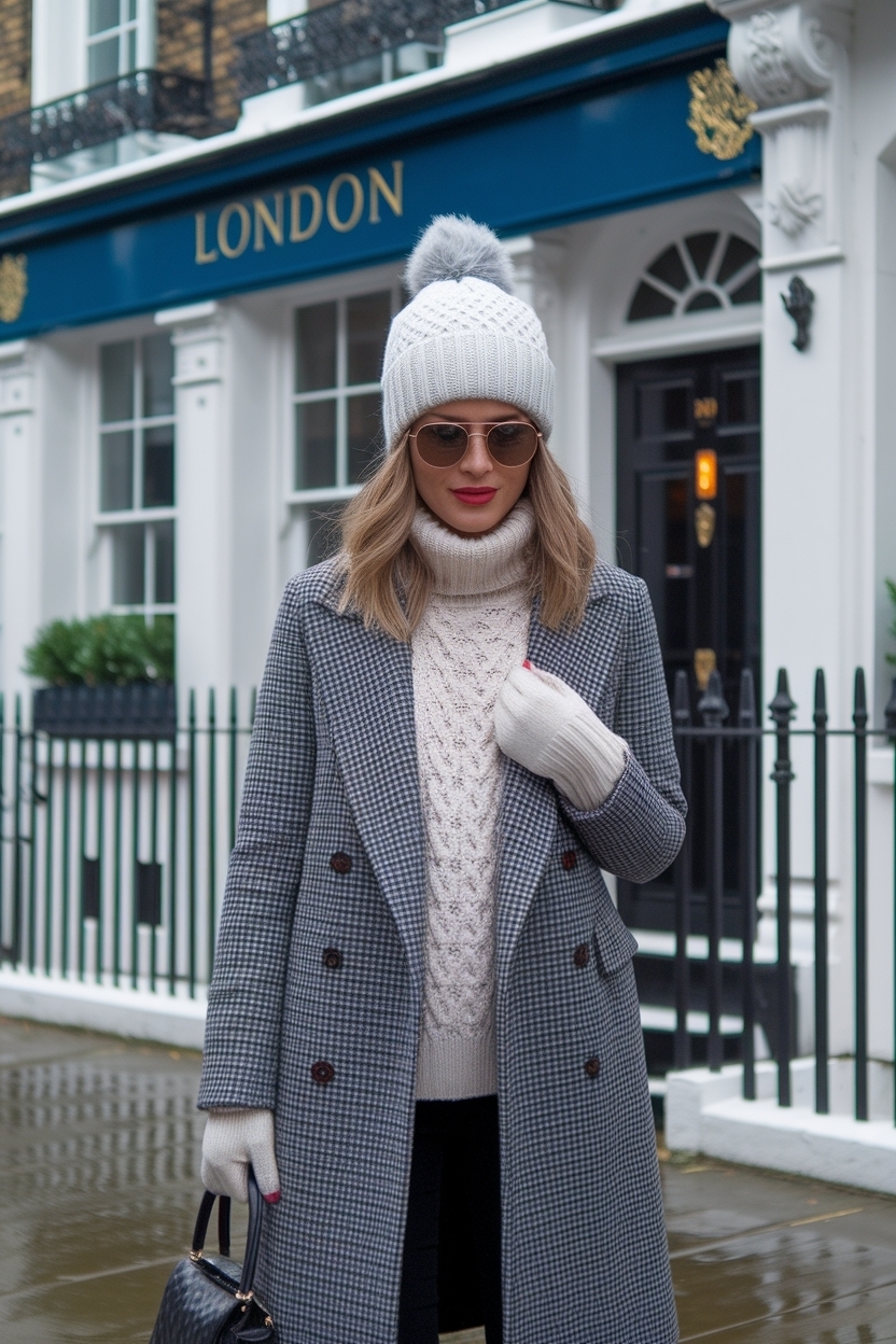 London Winter Outfits Cold Weather: Iconic Styles for the City outfit idea