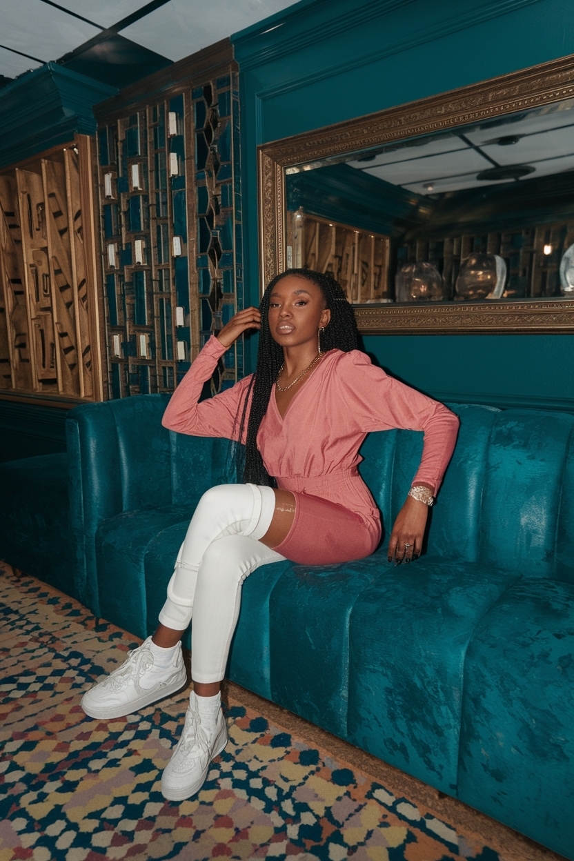 Lounge Outfits Black Women Club: Relaxed Yet Fashionable outfit idea