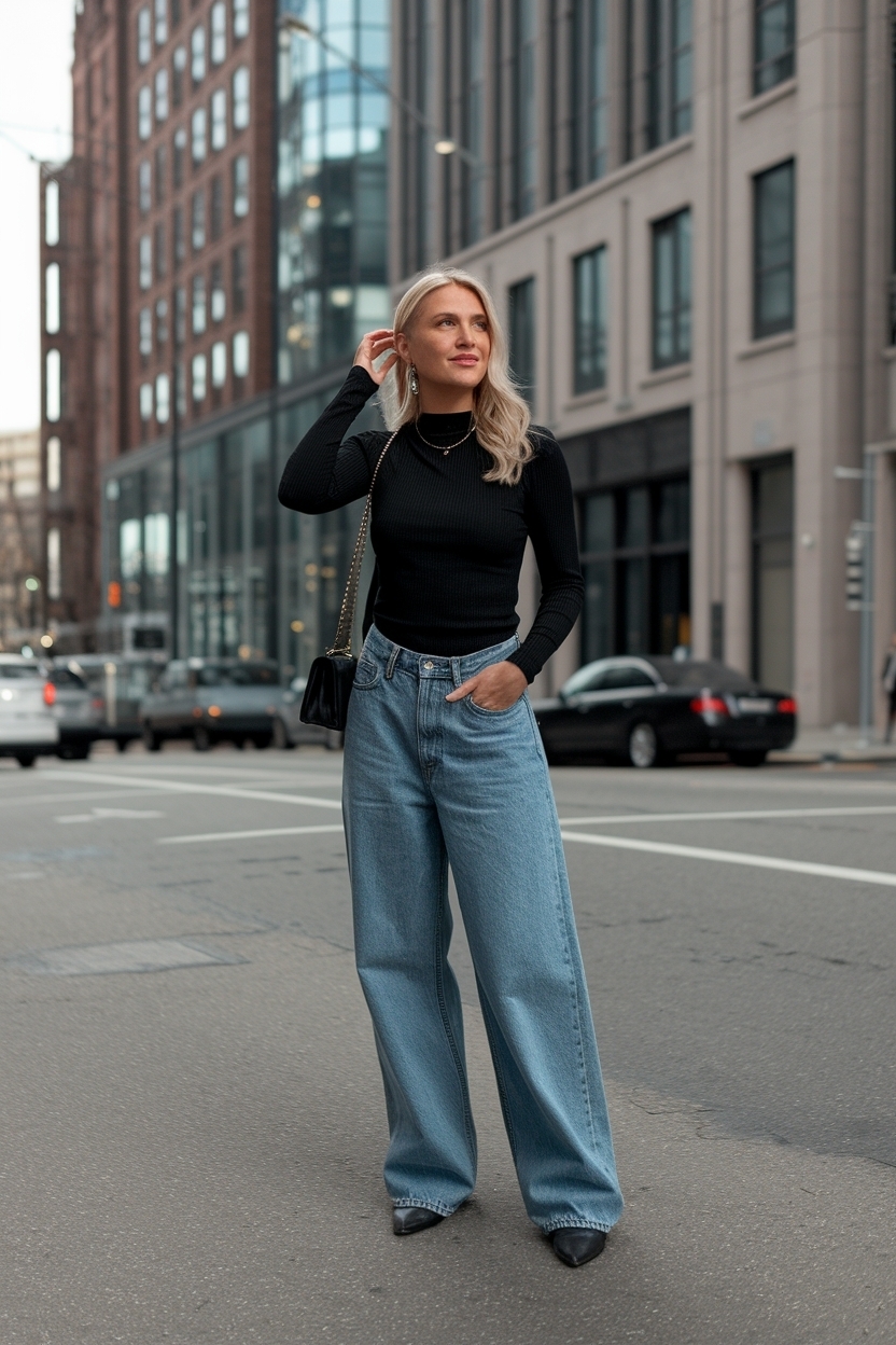 Low Waist Baggy Jeans Outfit: The Ultimate Comfort Look outfit idea