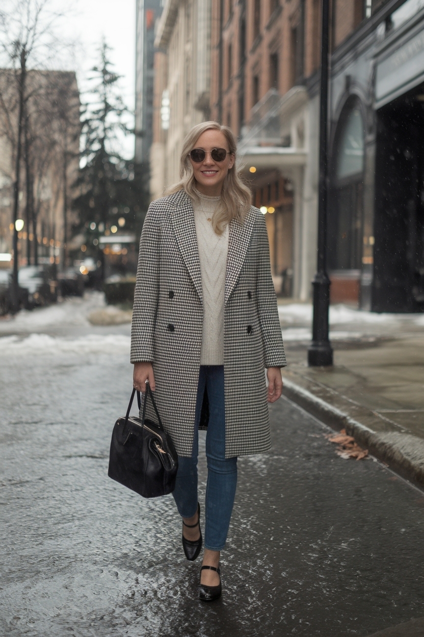 Mary Jane Shoes Outfit Winter: Chic and Comfy outfit idea