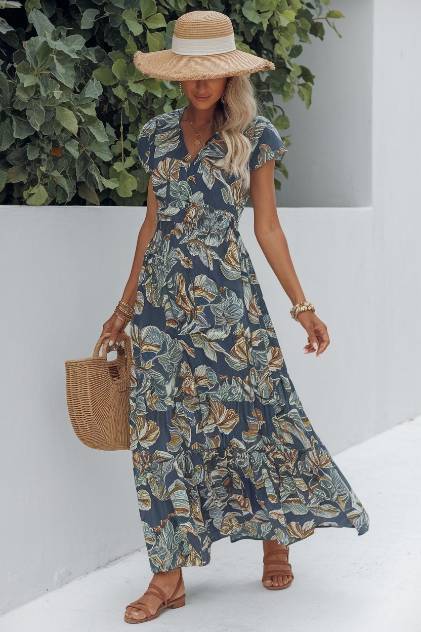 Maxi Dresses for Women Over 50 Summer: Best Trends outfit idea