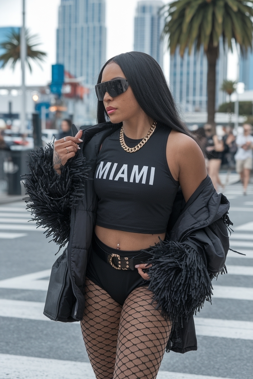 Miami Outfits Black Women Baddie: Effortless Sunshine Chic outfit idea