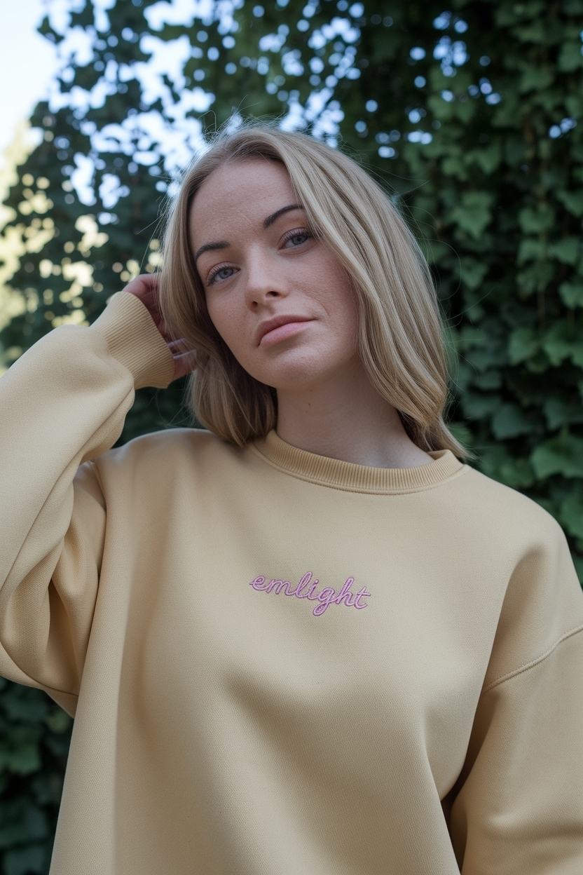 Minimalist Sweatshirt Soft Girl Tone Day: Casual Chic Vibes outfit idea