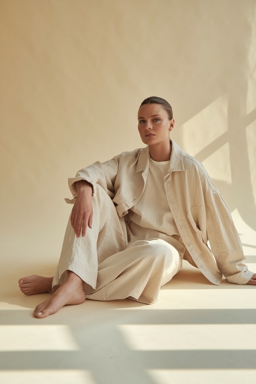 Model Wearing Minimalist You Need to Call: Style Inspiration outfit idea