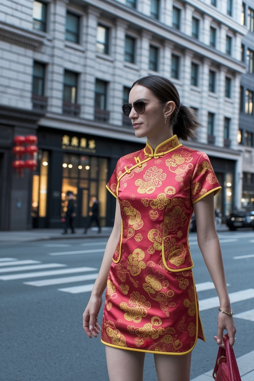 Trendy Modern Chinese New Year Outfit for a Fresh Look outfit idea