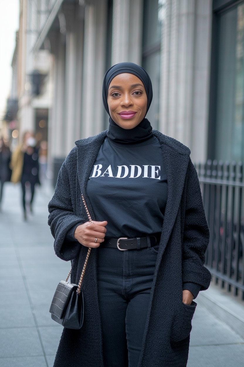 Modest Outfits Black Women Baddie: Chic and Comfortable outfit idea