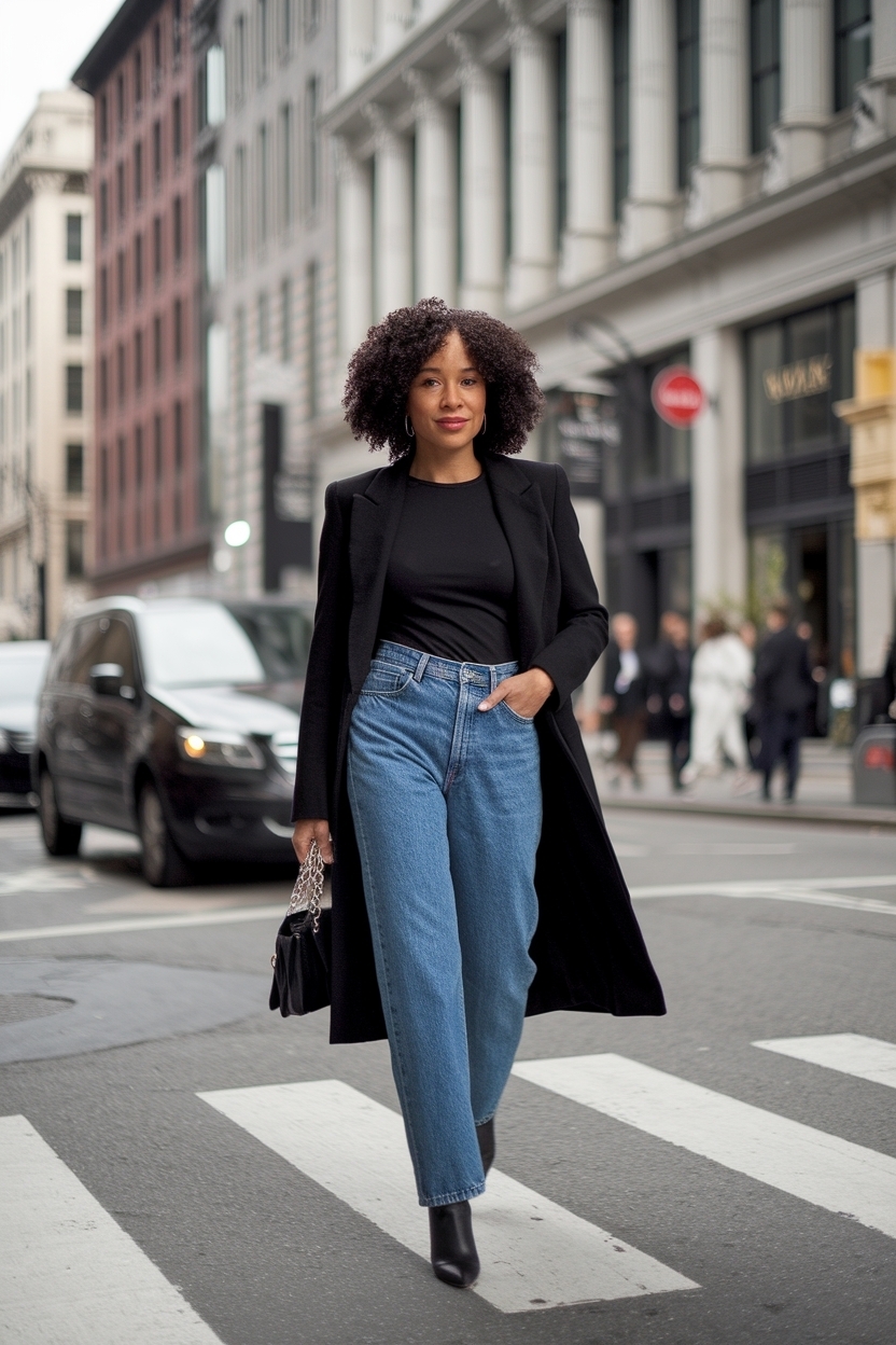 Mom Jeans Outfit Black Women: Timeless and Trendy outfit idea