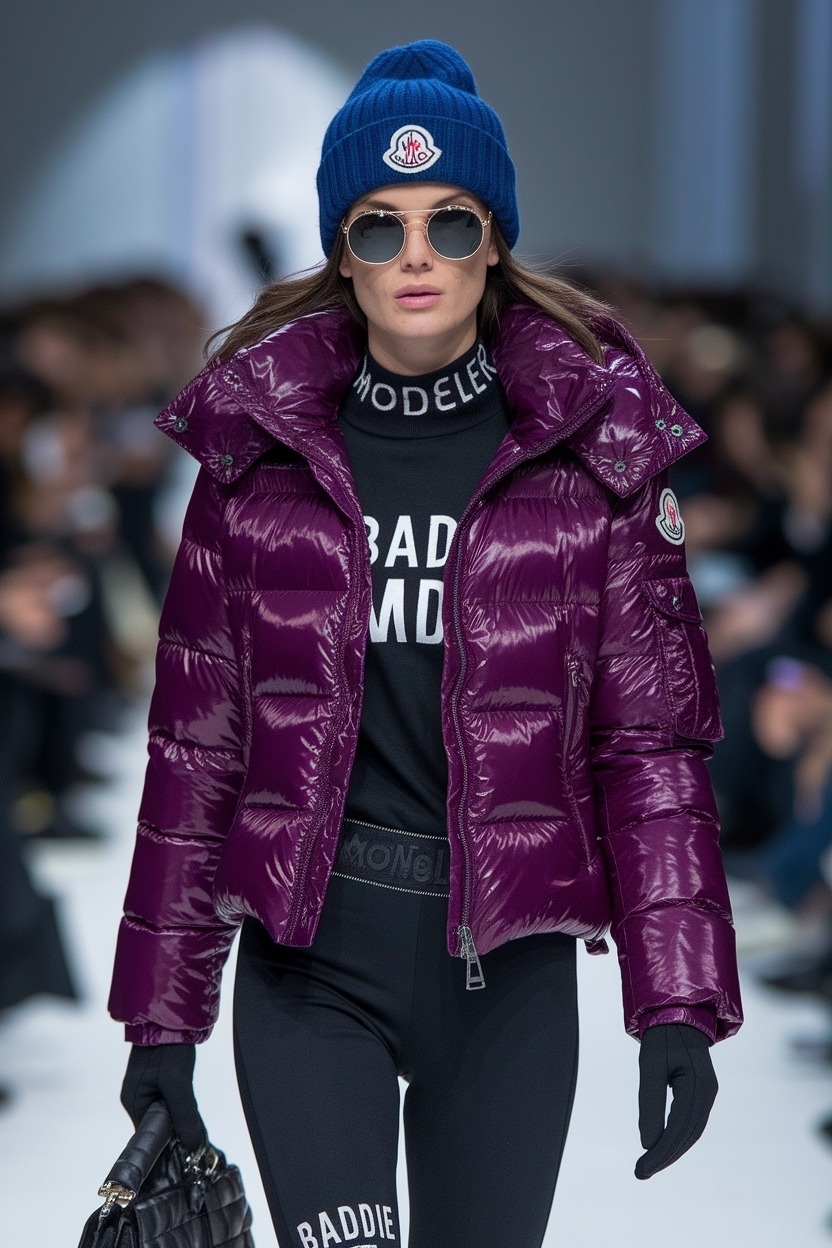 Moncler Jacket Women Outfit Baddie Outfit: Winter Fashion outfit idea