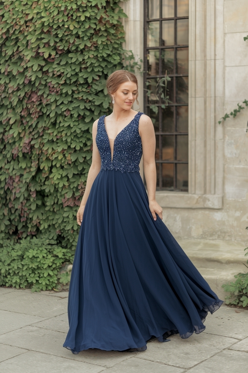 Navy Blue Prom Dresses Long: Elegant Choices for All outfit idea