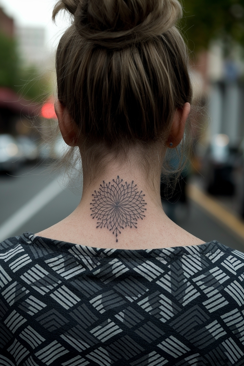 Neck Cover Up Tattoos for Women: Conceal with Style outfit idea