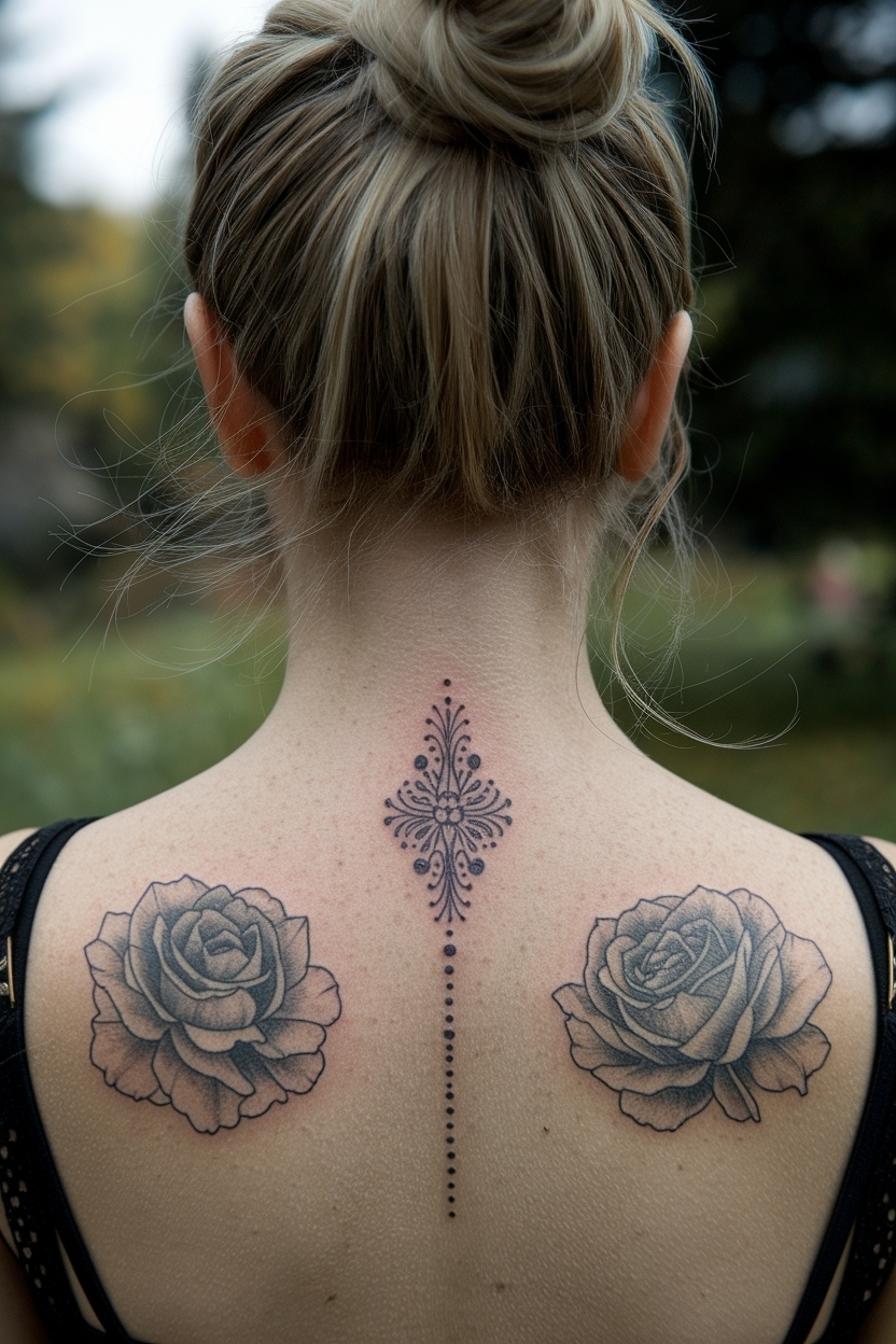 Neck Tattoos Women Back Of: Stunning Ideas to Explore outfit idea