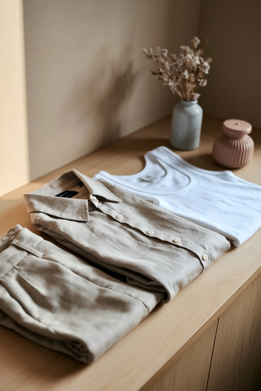 Neutral Capsule Wardrobe Layout with Lin: Timeless Essentials outfit idea