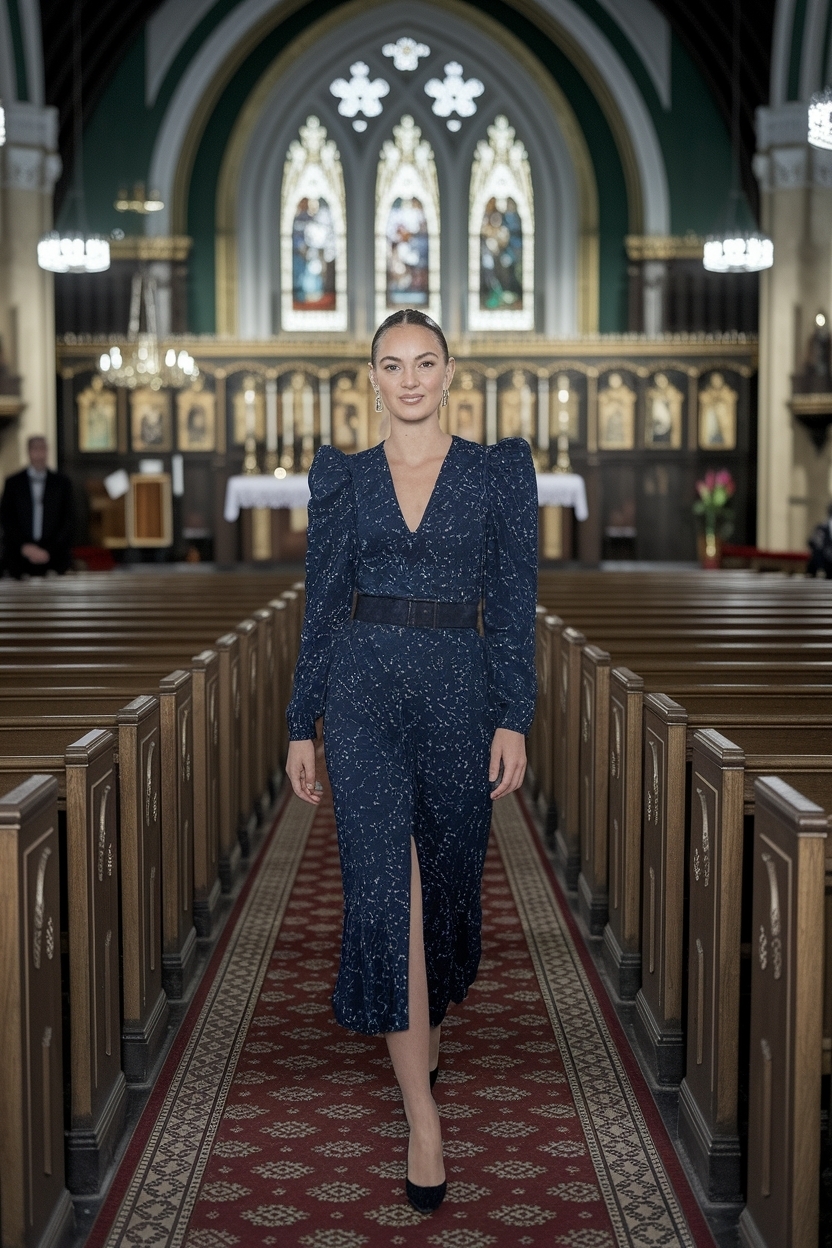 New Years Church Outfit Women: Festive Fashion outfit idea