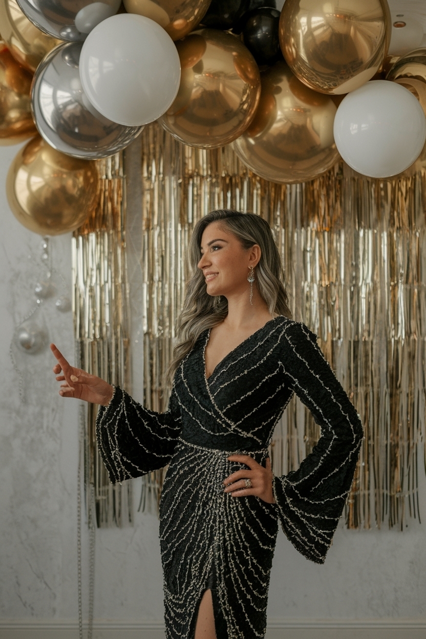 New Years Eve Outfits Dress to Impress for a Party Night outfit idea