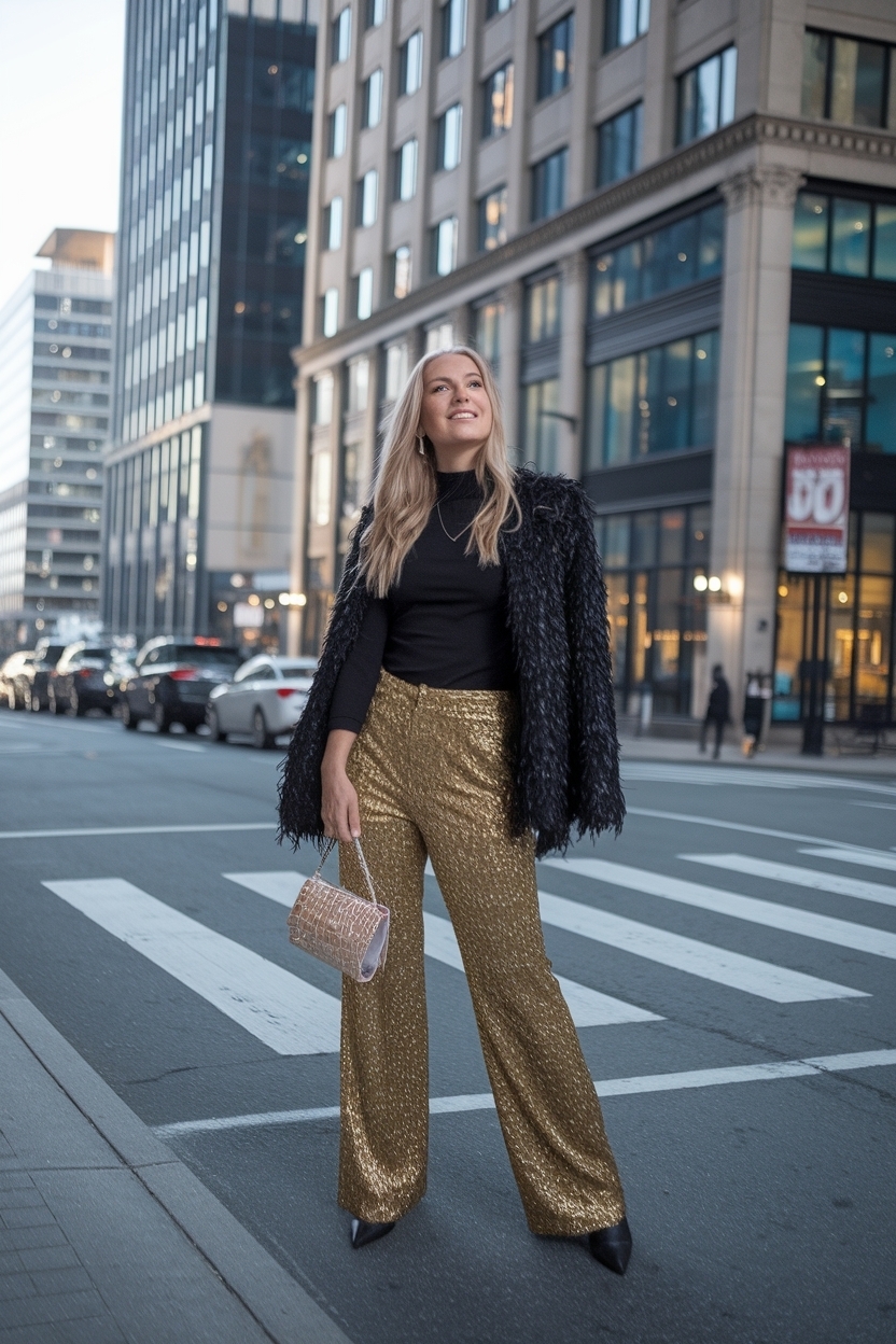 New Years Eve Outfits Pants for a Trendy Look outfit idea