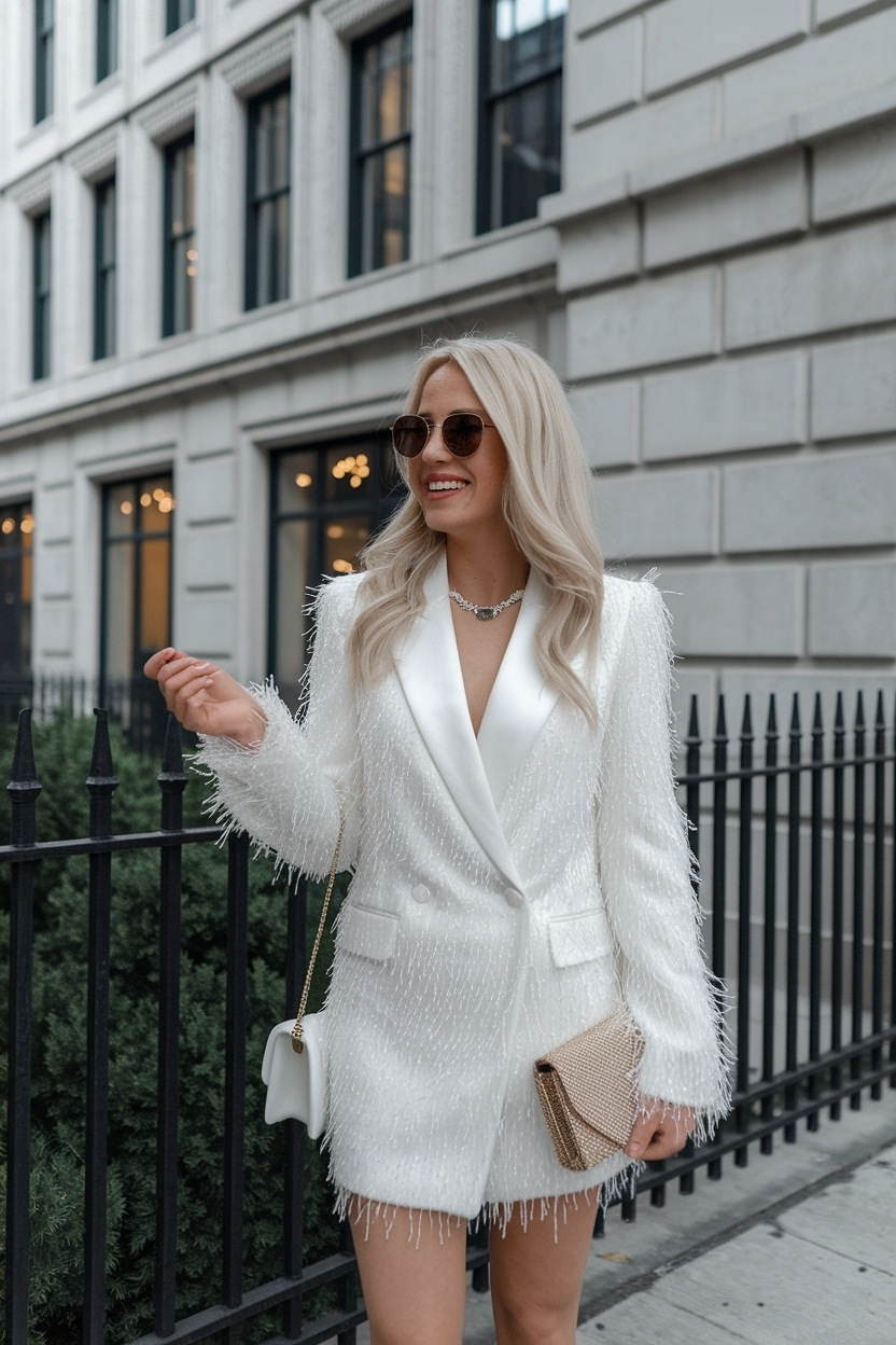 Elegant New Years Eve Outfits White for a Classy Look outfit idea