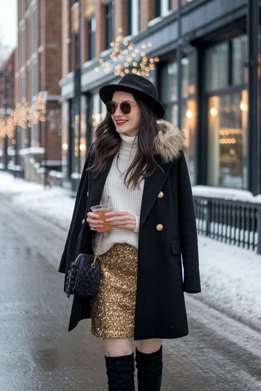 Cozy New Years Eve Outfits Winter to Keep You Warm outfit idea