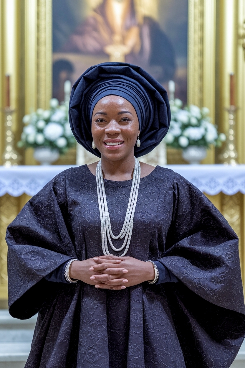 Nigerian Church Outfit Black Women: Vibrant Cultural Styles outfit idea