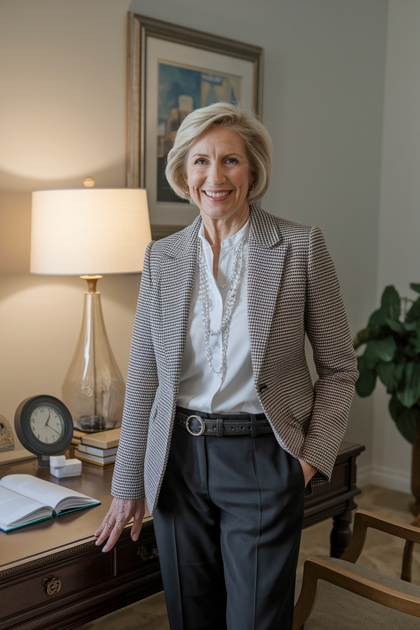 Office Outfits Women Over 50 Classy: Professional Yet Trendy outfit idea
