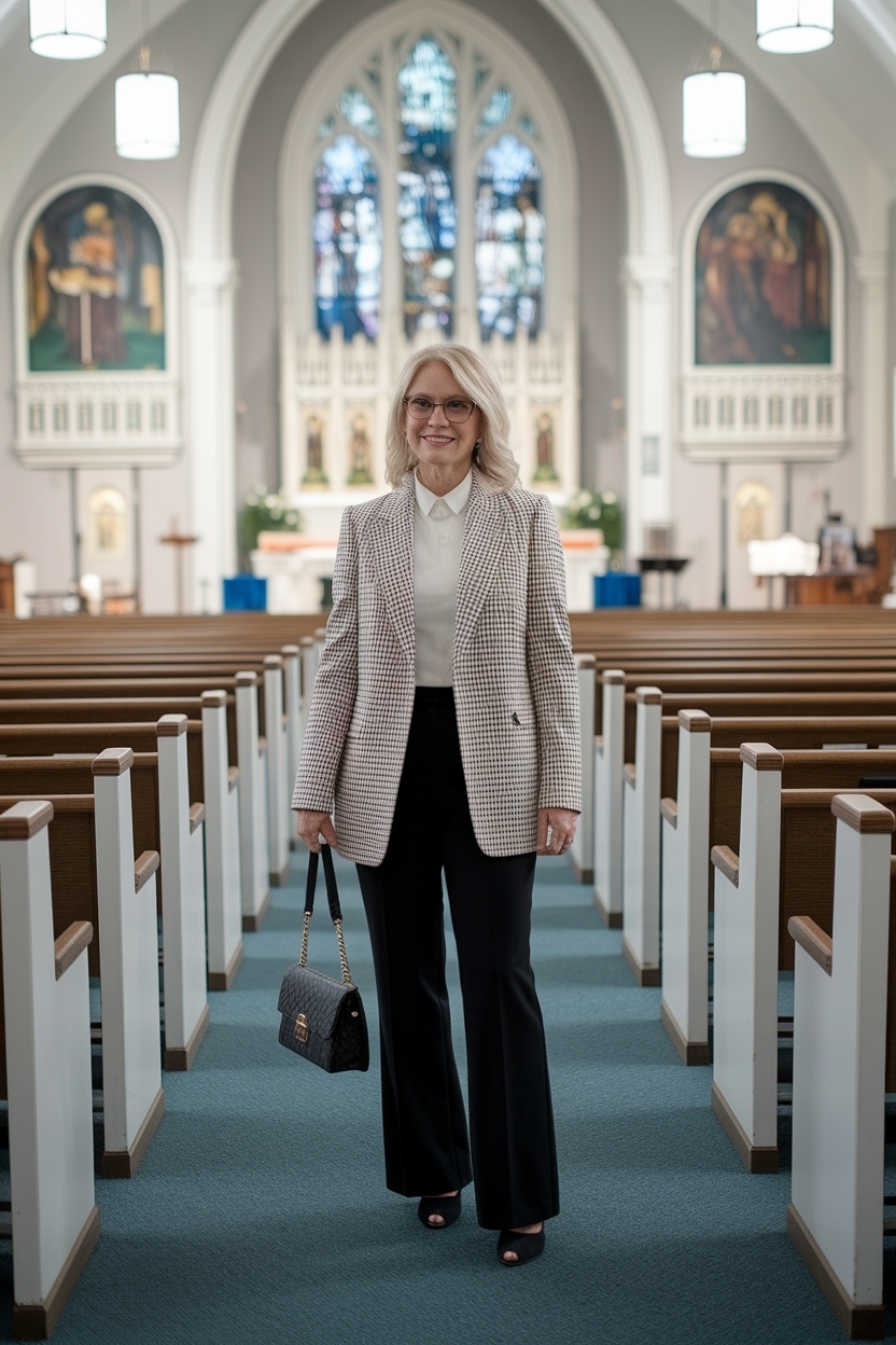 Old School Outfit 90s Women for Church: Retro Vibes outfit idea