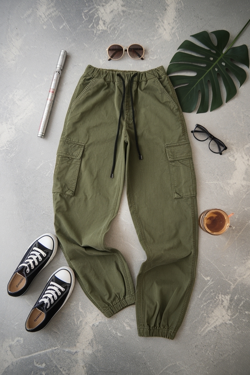 Olive Green Cargo Pants Outfit: Nature-Inspired Fashion outfit idea