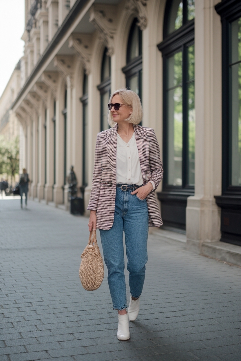 Outfit Ideas for Women Over 40 Casual Yet Trendy outfit idea