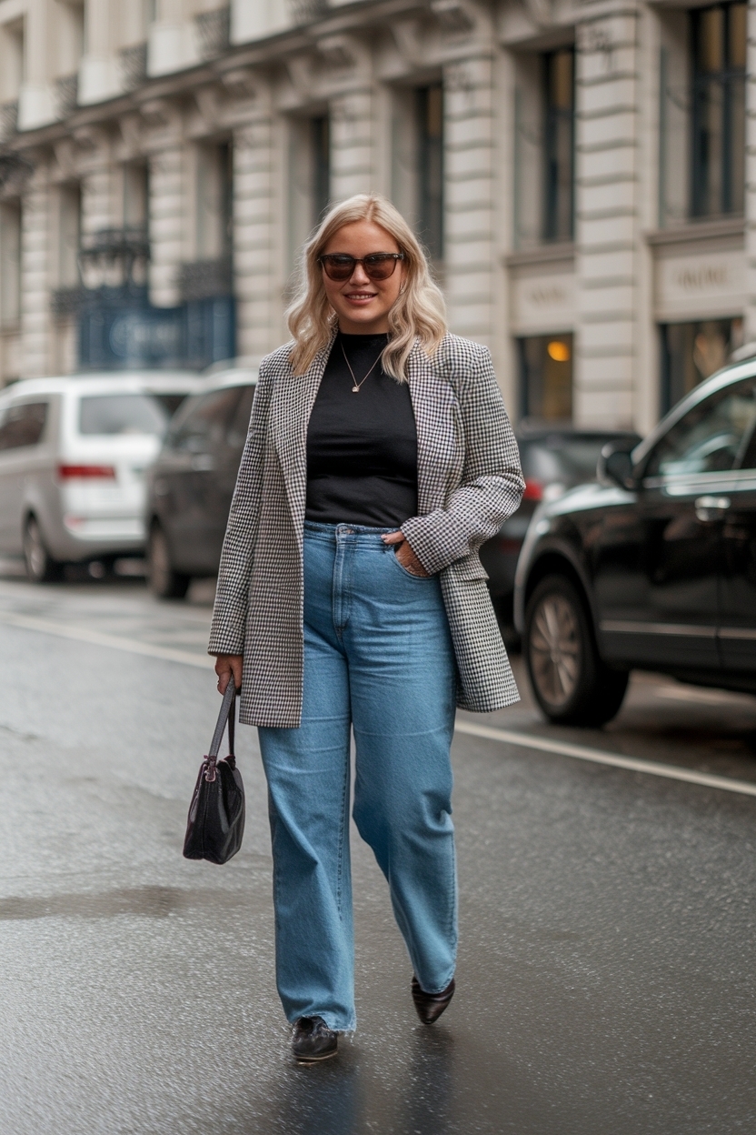 Over Size Jeans Outfit for Women: Comfort Meets Style outfit idea