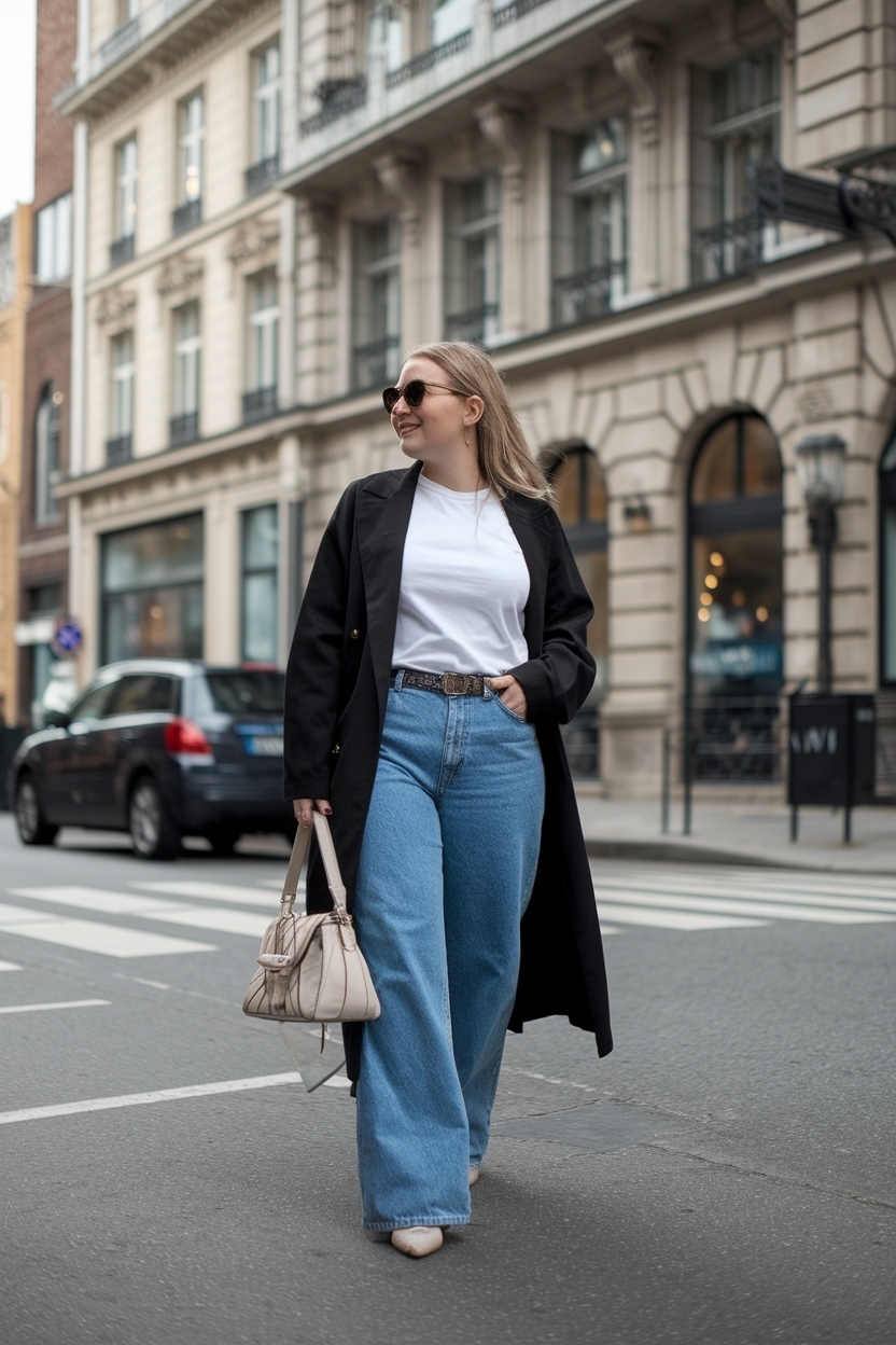 Over Size Jeans Outfit Women: Fashionable and Flattering outfit idea