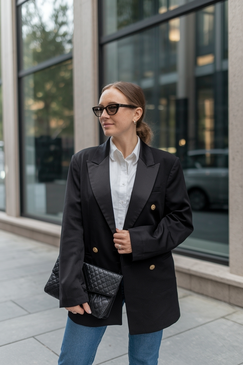 Oversized Blazer Outfits for Women Office: Modern Styling outfit idea