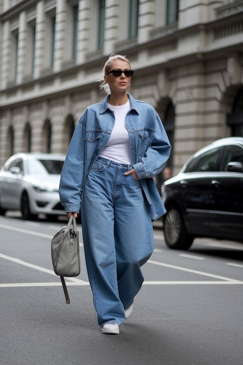 Oversized Baggy Jeans Outfit Women: Trends to Try Now outfit idea