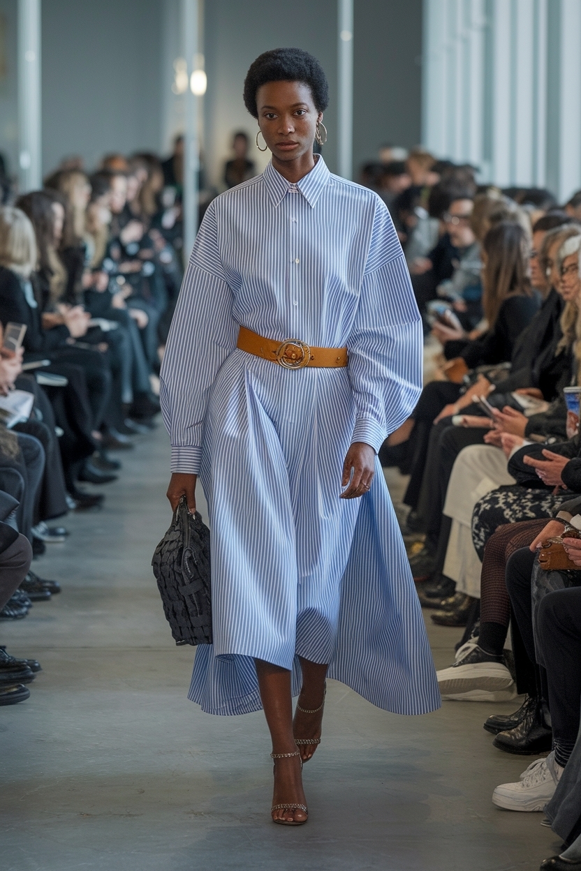 Effortless Oversized Dress Outfit Black Women for Every Day outfit idea