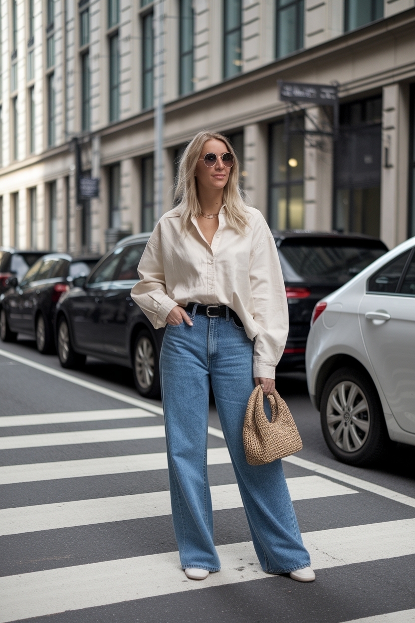 Casual Oversized Jeans Outfit Women for Everyday Comfort outfit idea