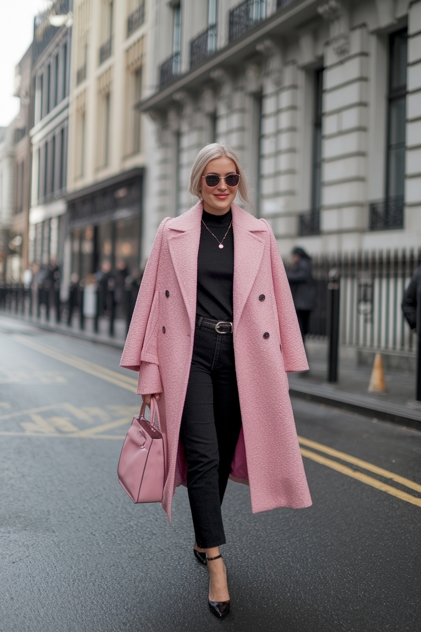 Creative Pink and Black Outfit Ideas for Fashionistas outfit idea