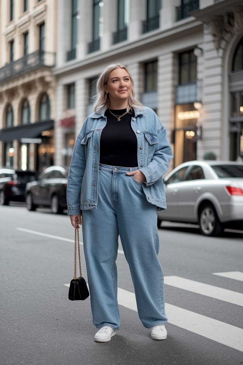 Plus Size Baggy Jeans Outfit: Flattering and Fashionable outfit idea