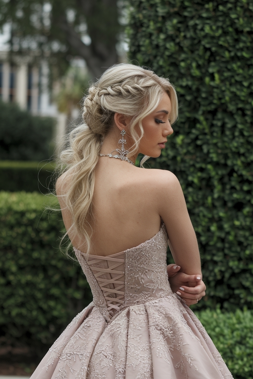 Prom Hairstyles for Strapless Dresses to Try This Year outfit idea