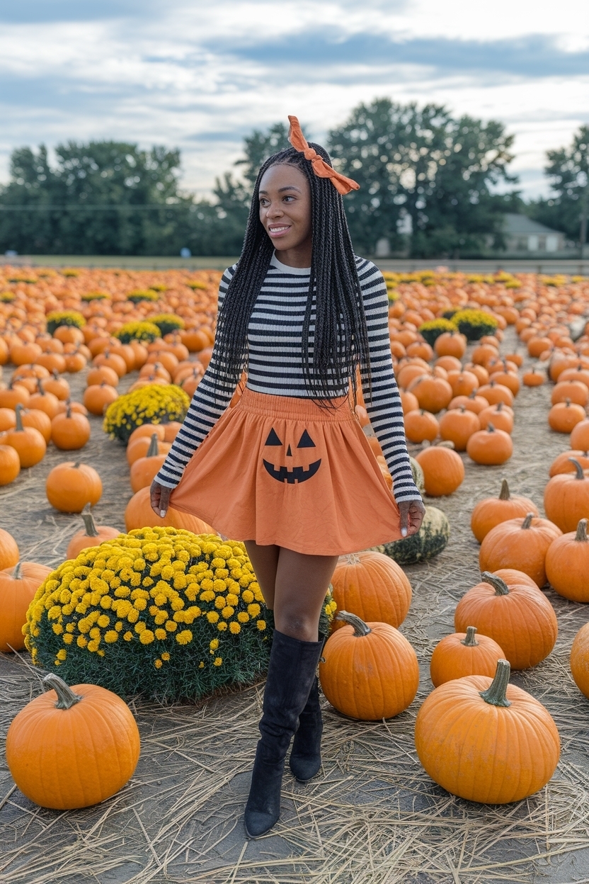 Pumpkin Patch Outfit Black Women: Fall Fashion Essentials outfit idea