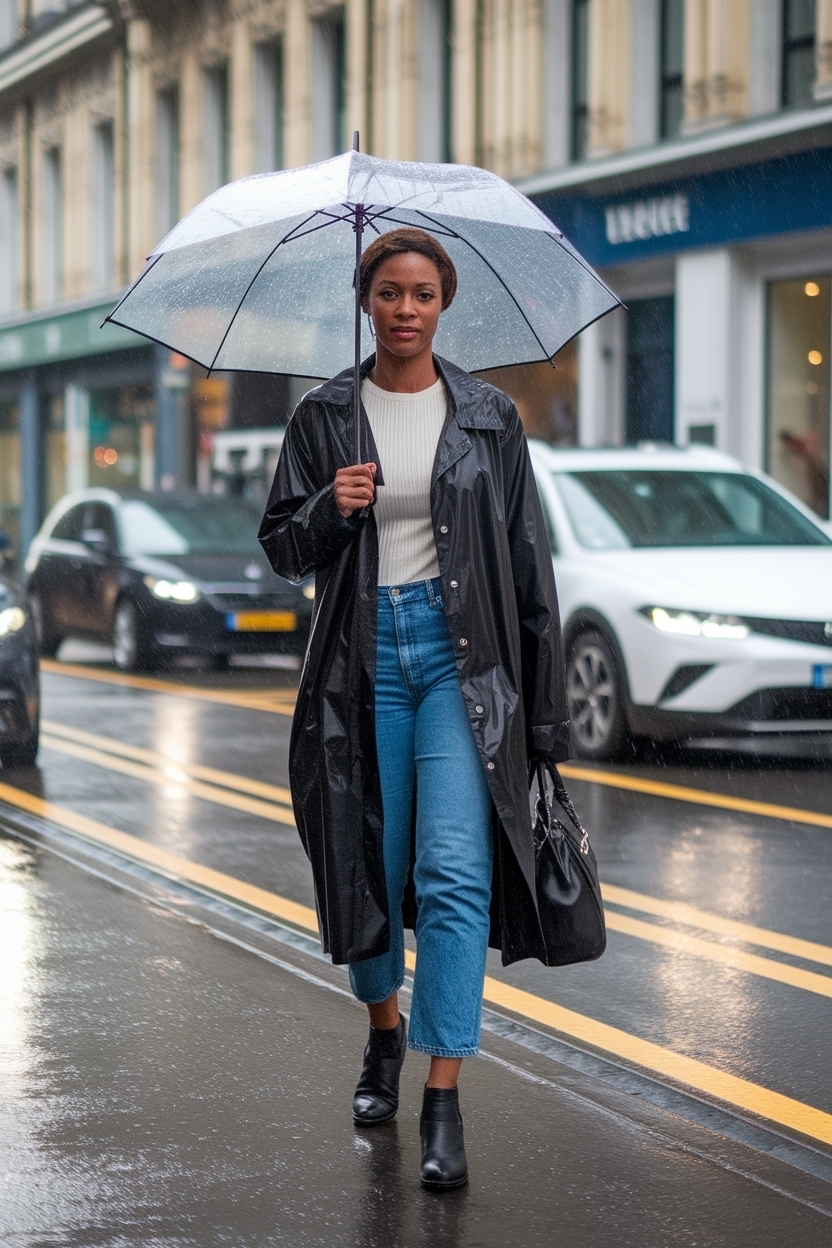 Rainy Day Outfit Black Women: Fashionable Choices for Rain outfit idea